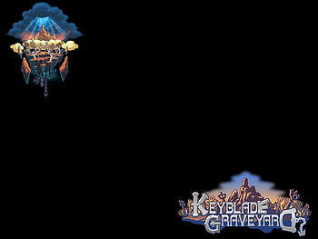 Keyblade Graveyard (KHIIFM) (BBS), logo, birth by sleep, kingdom hearts ii final mix, wolrd, kh2, keyblade graveyard HD wallpaper