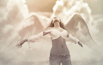 Angel, wings, fnatasy, cg HD wallpaper