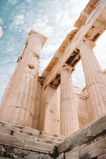 Ruin, Acropolis, Architecture, Miscellanea, Miscellaneous, Old, Ruins, Ancient, Column, Columns HD phone wallpaper