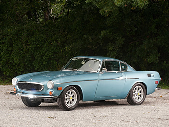 volvo 1800e, swedish, volvo, coupe, tree HD wallpaper