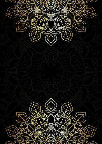 elegant gold and black background with decorative mandala design 2172986 Vector Art at Vecteezy HD phone wallpaper