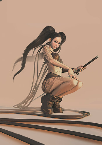 Artwork, Bella Poarch HD phone wallpaper
