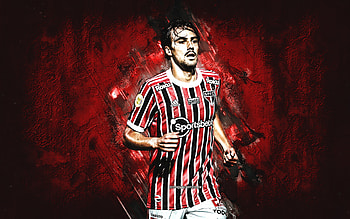 Igor Gomes, Sao Paulo FC, Brazilian footballer, midfielder, Serie A, soccer, red stone background HD wallpaper