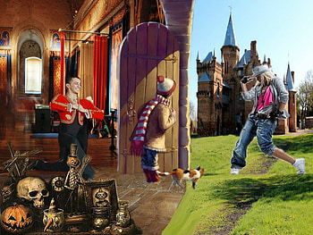 WANNA DANCE, dancers, young girl, castle, skulls HD wallpaper
