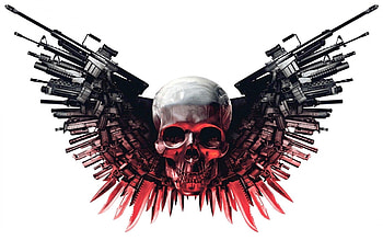 Expendable, Skull , Skull , Edgy design HD wallpaper