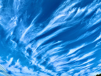 Blue Sky, clouds, nature, Sky, Blue HD wallpaper
