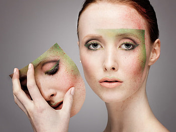 Woman with mask, paint, beautiful, mask, female HD wallpaper