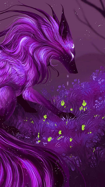 Graceful kitsune creatures, Beautifully depicted folklore, Breathtaking artwork, Mesmerizing spirits HD phone wallpaper