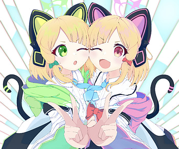 Saiba Twins, Saiba Momoi, Saiba Midori, video game, Blue Archive HD wallpaper