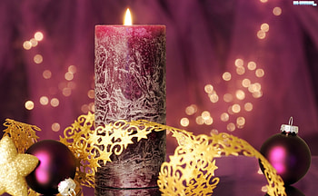 Christmas Hope Light, magic, entertainment, stars, gold, purple, fashion, candle, light, love, christmas, garland balls, forever HD wallpaper