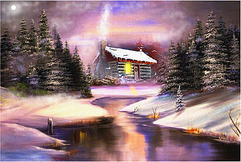 Solitaria Navidad, color, fantasia, vista, navidad HD wallpaper