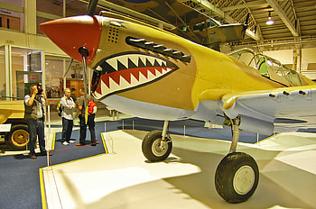 In to the sharks mouth, carrier, military, aircraft, bombs, 1942, plane, shark HD wallpaper