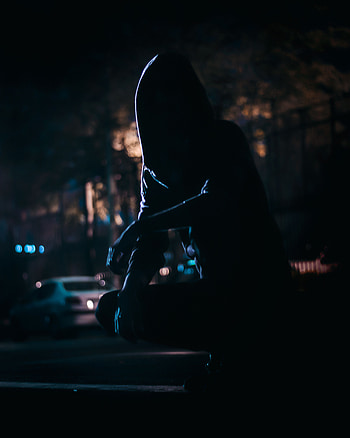 Night, Dark, Silhouette, Darkness HD phone wallpaper