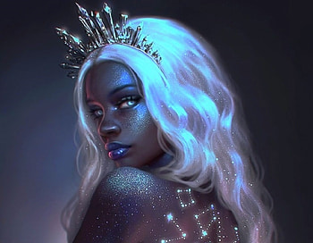 ~Ceres Princess~, weird things people wear, paintings, digital art, woman, creative pre-made, crown, fantasy, white hair, drawings, princess HD wallpaper