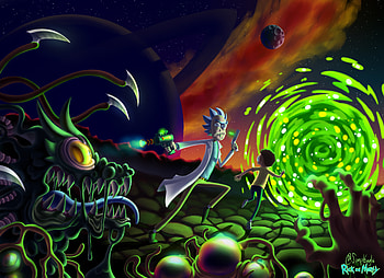 Rick And Morty Fan Art, rick-and-morty, cartoons, tv-shows, rick, morty, animated-tv-series, artwork, artist, digital-art, deviantart HD wallpaper