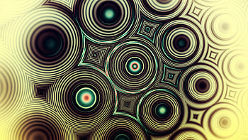 Circles, abstract, fractal HD wallpaper