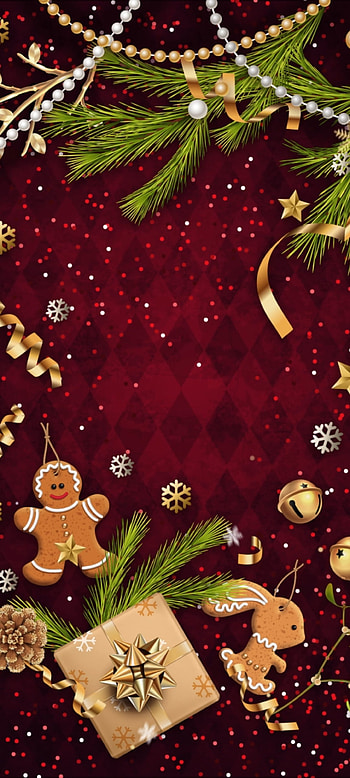 Christmas Glittering, holiday ornament, red, ornament, festival, luxury, Premium, Snowflakes HD phone wallpaper