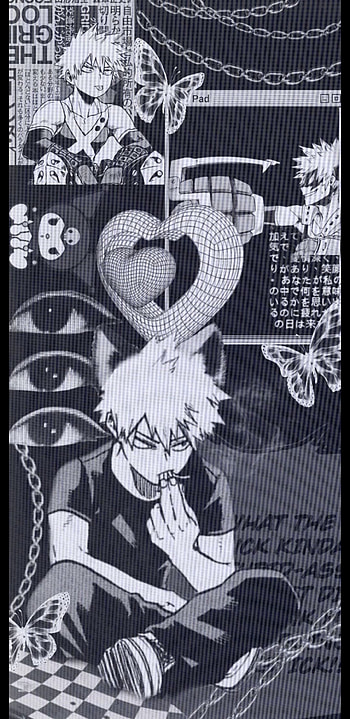 Y Bakugo aesthetic, gothic, mha, myheroacademia HD phone wallpaper