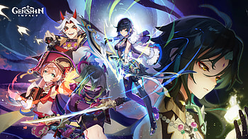 Xiao Fischl Kamisato Ayaka Kuki Shinobu Arataki Itto Genshin Impact HD wallpaper