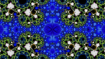 Trippy Psychedelic Fractal, trippy, psychedelic, aesthetic, blue, Abstract, fractal, abstract blue HD wallpaper