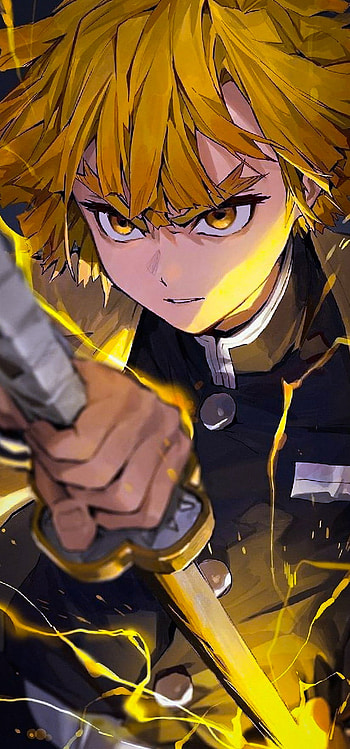 demon slayer, Anime, Demon_slayer, Zenitsu_Agatsuma HD phone wallpaper