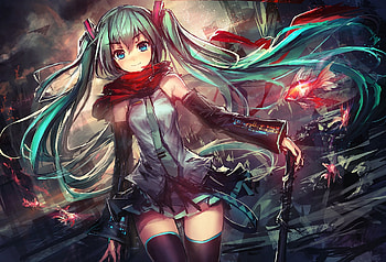 Vocaloid Hatsune Miku Necktie Anime Girls HD wallpaper