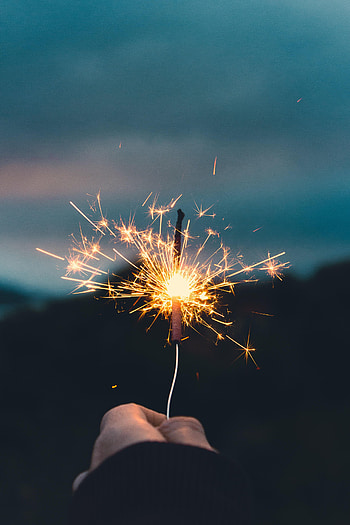 Hand, Sparks, Miscellanea, Miscellaneous, Sparkler HD phone wallpaper