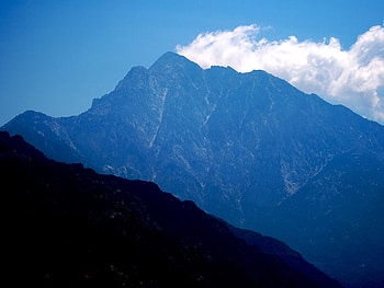 Athos, blue, greece, mountain HD wallpaper