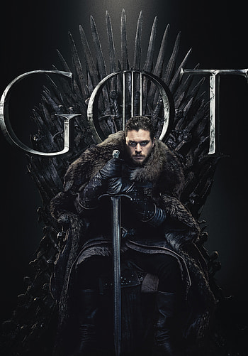 Jon Snow, Kit Harington, Game of Thrones, King of Winterfell, Season 8, Finale, 2019 HD phone wallpaper