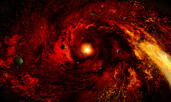 Planets, Universe, Shining, Galaxy, Asteroids HD wallpaper