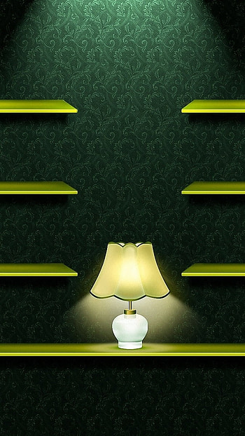 Shelf, Lamp Light HD phone wallpaper