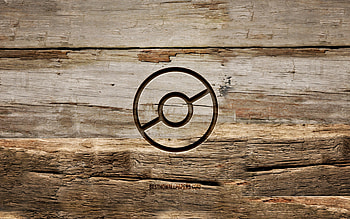 Pokemon Go wooden logo, , wooden backgrounds, games brands, Pokemon Go logo, creative, wood carving, Pokemon Go HD wallpaper