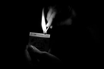 Fire, Bw, Chb, Matches HD wallpaper