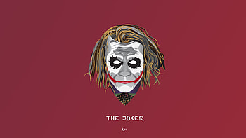 The Joker Minimal , joker, supervillain, minimalist, minimalism, digital-art, behance HD wallpaper