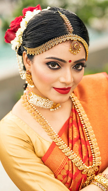 Janani Iyer, bridal HD phone wallpaper