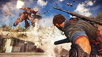 Mechs in Just Cause 3, Chaotic battles, Unique gameplay addition, GamesRadar update HD wallpaper