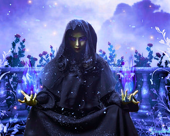 Dark Fantasy, fantasy, dark, snow, woman HD wallpaper