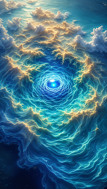 Celestial Swirl: A Stunning , ocean, Abstract HD phone wallpaper