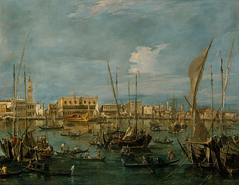 Art, Canvas, Butter, Oil, Baroque, Francesco Guardi, Venice From The Bacino Di San Marco HD wallpaper