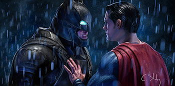 Batman V Superman Artwork 2020, batman, superman, superheroes, artwork, artstation HD wallpaper