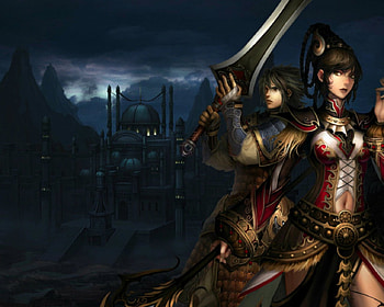 Fantasy warriors, weapon, fantasy, woman, warrior HD wallpaper