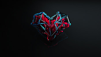 Abstract Heartbeats HD wallpaper
