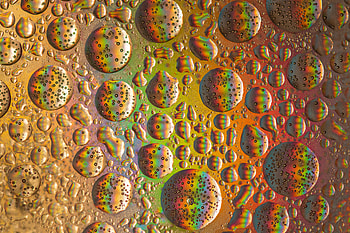 Abstract, Rainbow, Iridescent, Circle, Bubble HD wallpaper