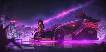 Anime Girl Cyberpunk Ride , anime-girl, anime, artist, artwork, digital-art, cyberpunk HD wallpaper