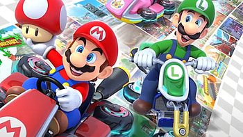 Mario and Luigi, Mario Kart HD wallpaper