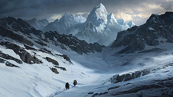 Rise of the Tomb Raider™ - Official Steam Trading Card, winter, snow, mountain climbing, mountain, Snowy Mountain HD wallpaper