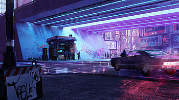 Surrounded In Scifi City , synthwave, scifi, artist, artwork, digital-art HD wallpaper