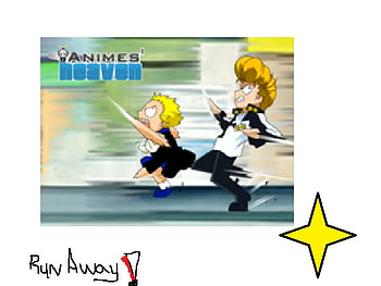 Run Away!, ted, running, mamodo, friends, zatch bell HD wallpaper