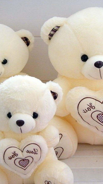 Teddy Bear Live, White Toy HD phone wallpaper