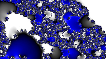 Fractal Art for your - Trippy, blue, white, black, psychedelic, trippy, Abstract, fractal, abstract blue, abstract black HD wallpaper